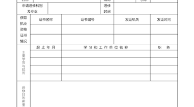 重庆医科大学附属巴南医院 重庆市巴南区人民医院 进修人员申请表